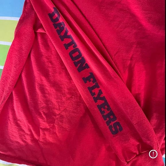 Red UD Flyers University of Dayton Long Sleeve Tee T-Shirt L - Picture 5 of 7